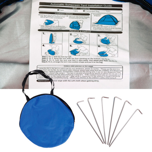 Pop Up Beach Tents Instructions